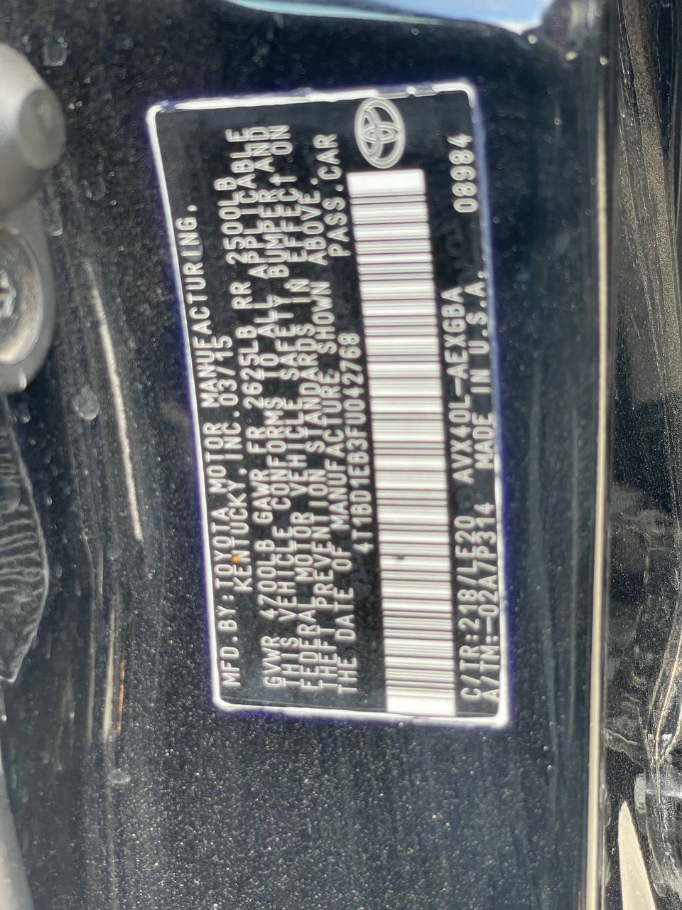 Toyota Avalon Hybrid