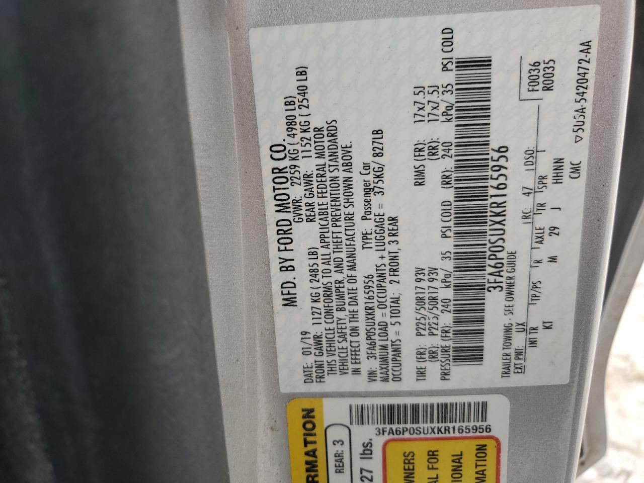 Ford Fusion Titanium Plug-In-Hybrid