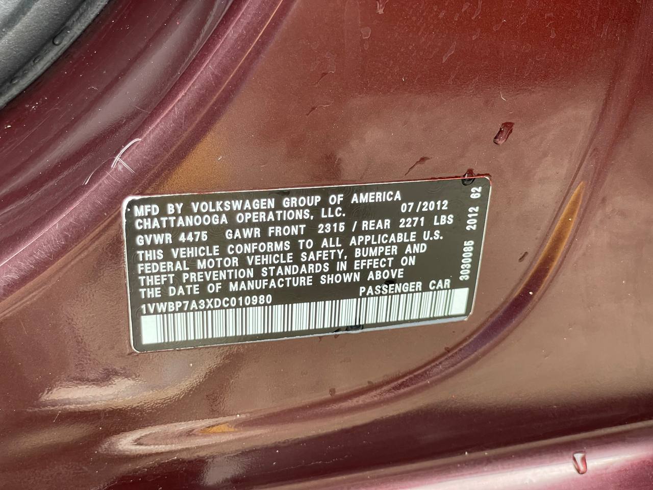 Volkswagen Passat b7