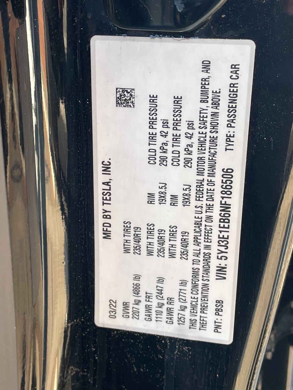 Tesla Model 3 Long Range