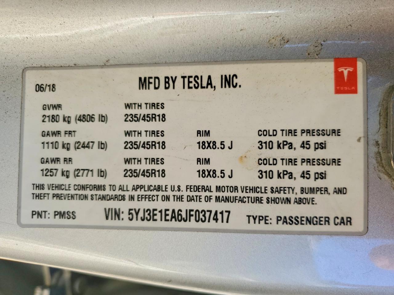 Tesla Model 3 Long Lange